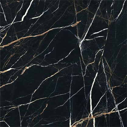 Bodenfliese Schwarz Poliert 120x120cm